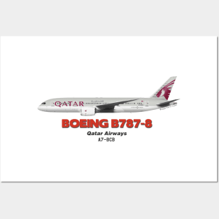 Boeing B787-8 - Qatar Airways Posters and Art